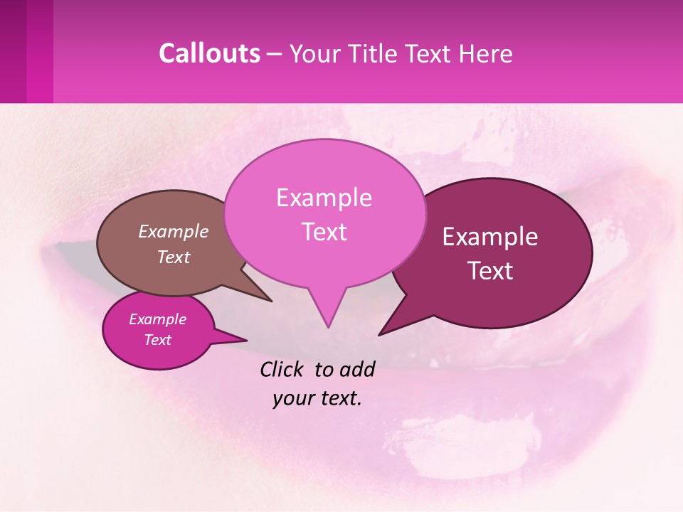 Pink Lips PowerPoint Template