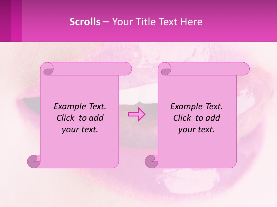 Pink Lips PowerPoint Template