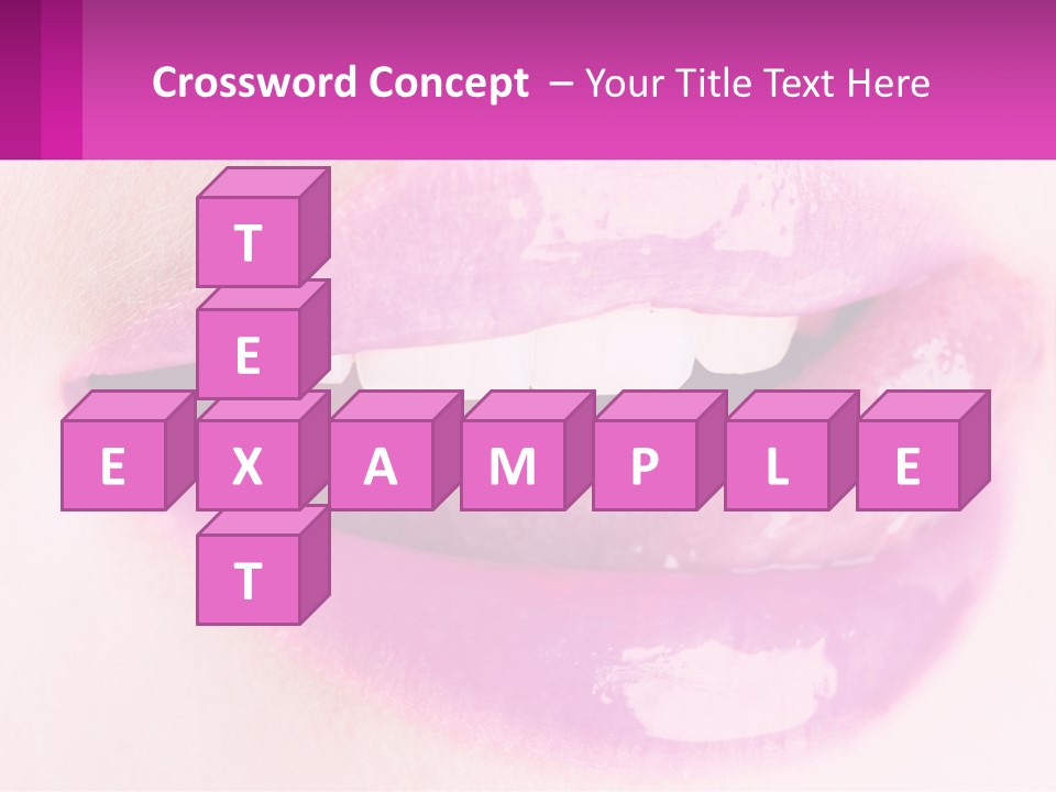 Pink Lips PowerPoint Template