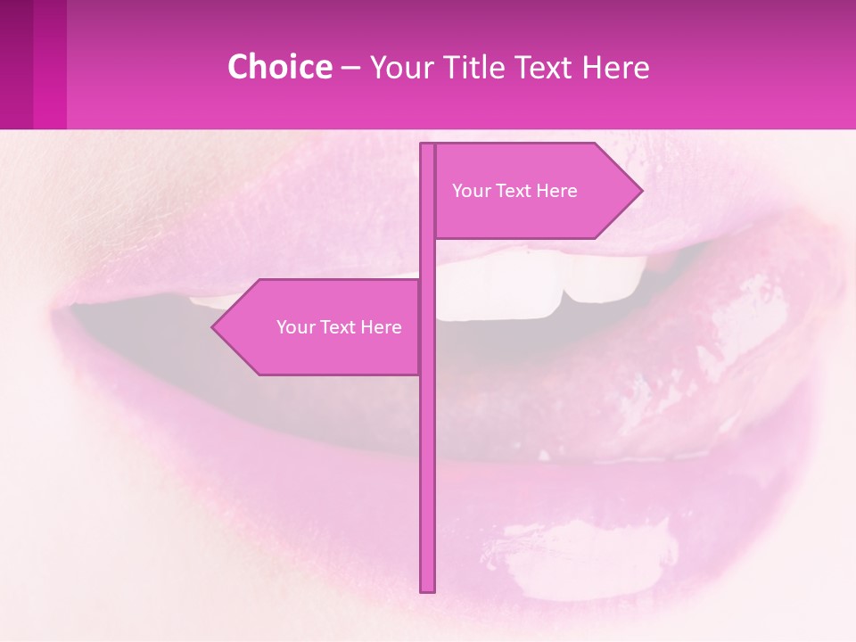 Pink Lips PowerPoint Template