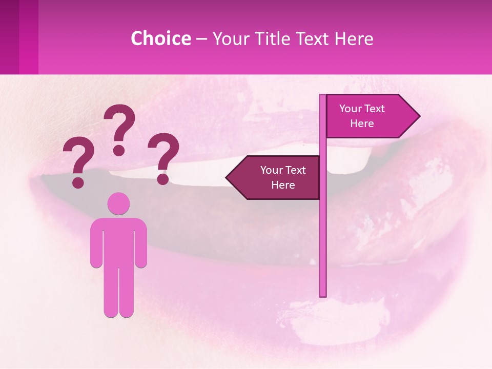 Pink Lips PowerPoint Template