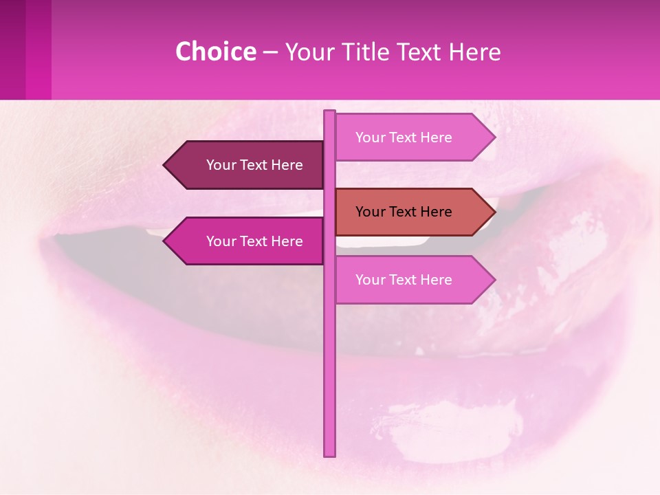Pink Lips PowerPoint Template