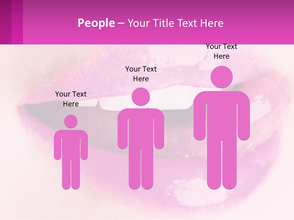 Pink Lips PowerPoint Template