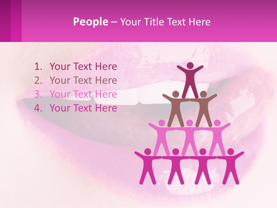 Pink Lips PowerPoint Template
