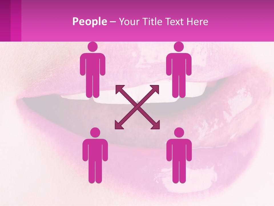 Pink Lips PowerPoint Template