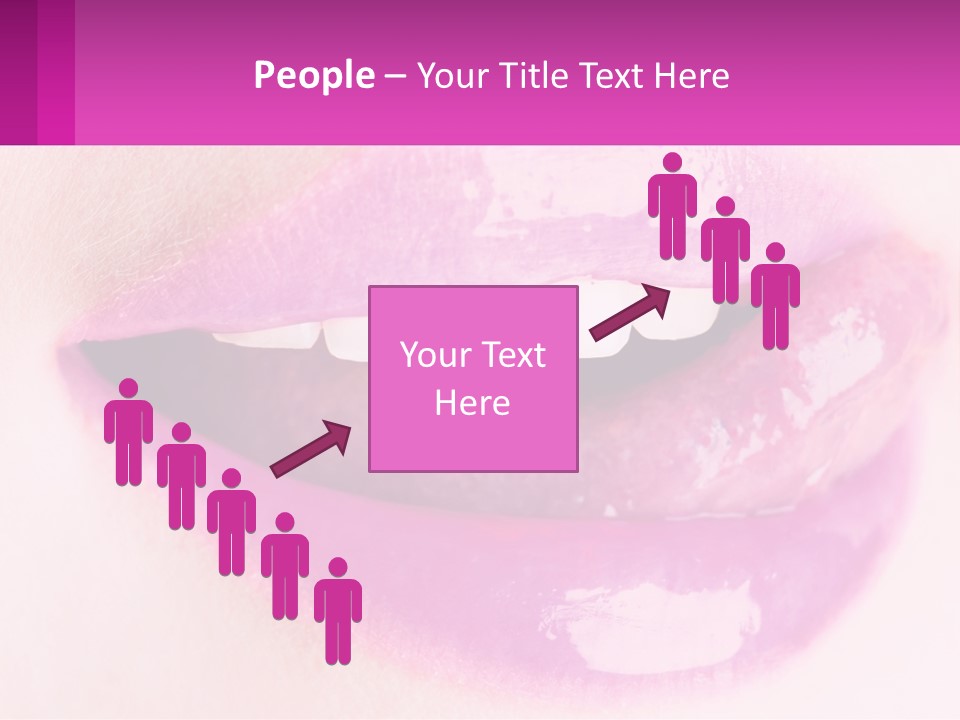 Pink Lips PowerPoint Template