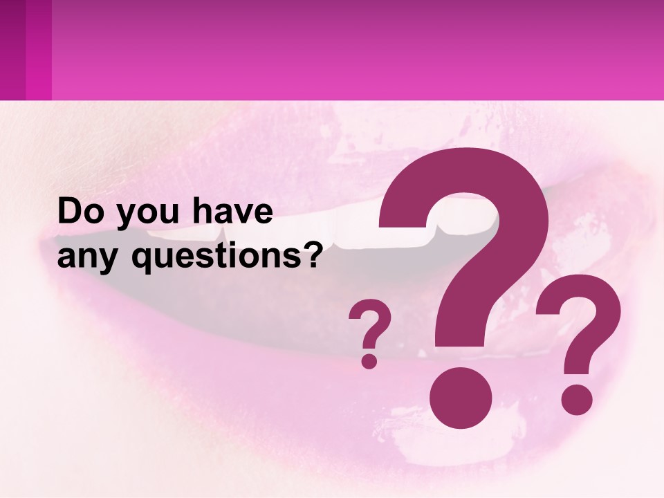 Pink Lips PowerPoint Template