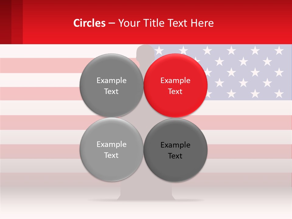 Speech Against The Background Of The Usa Flag PowerPoint Template