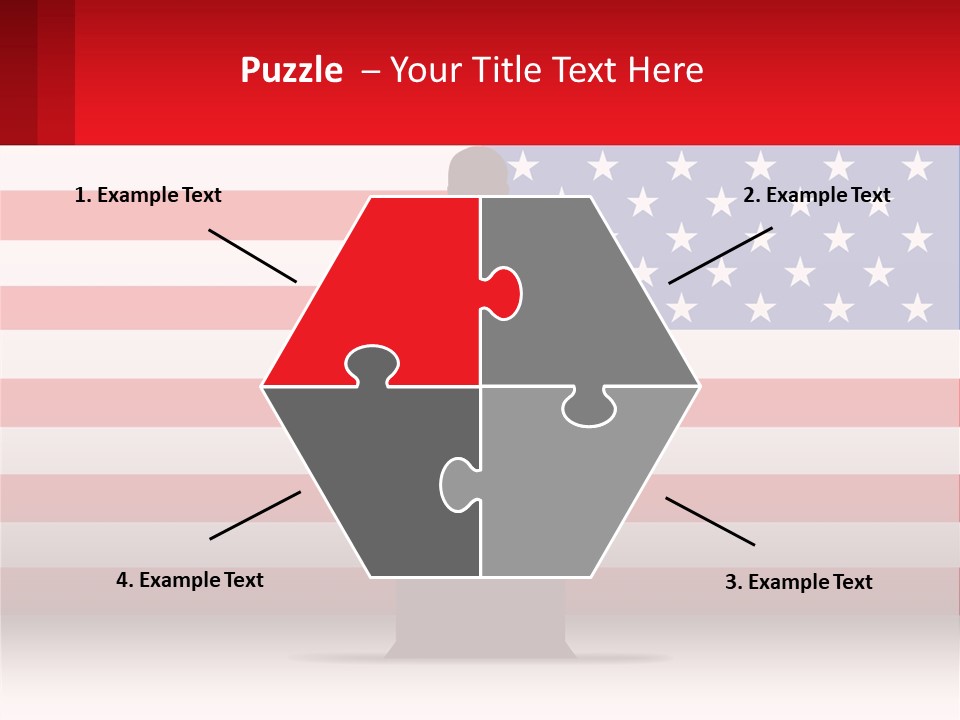 Speech Against The Background Of The Usa Flag PowerPoint Template