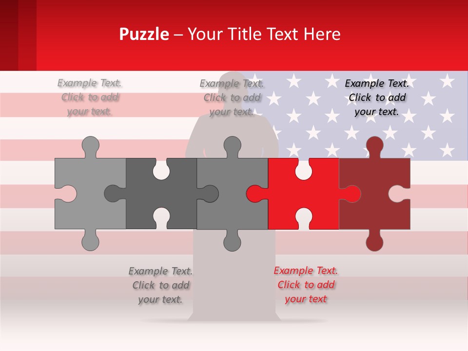 Speech Against The Background Of The Usa Flag PowerPoint Template