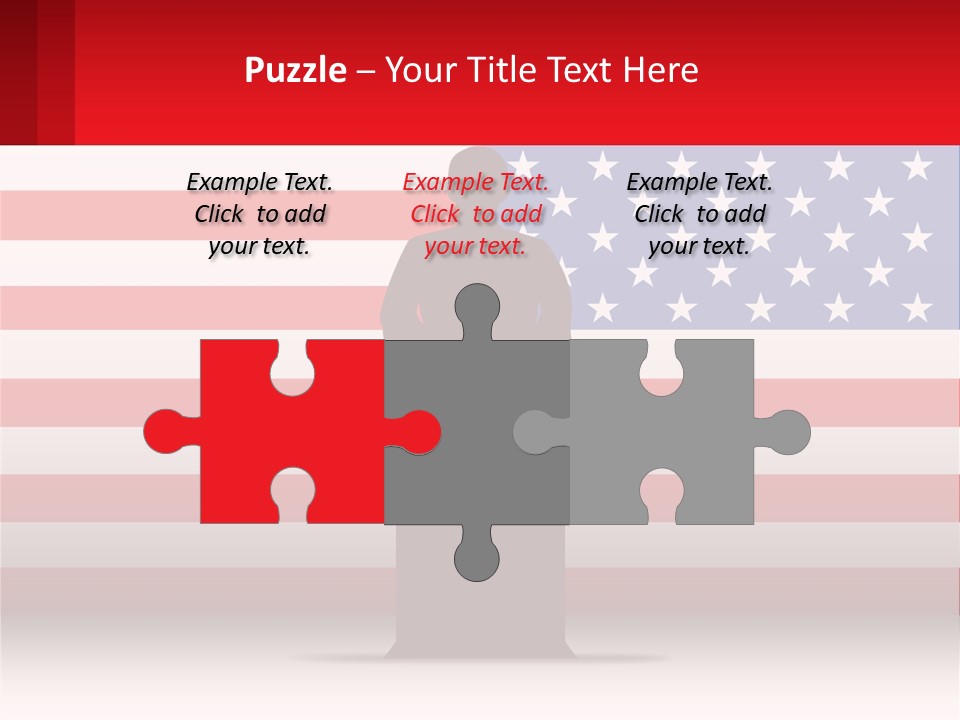 Speech Against The Background Of The Usa Flag PowerPoint Template