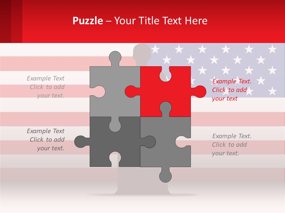 Speech Against The Background Of The Usa Flag PowerPoint Template