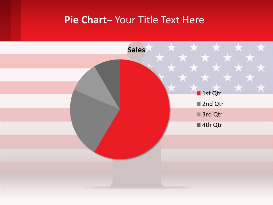Speech Against The Background Of The Usa Flag PowerPoint Template
