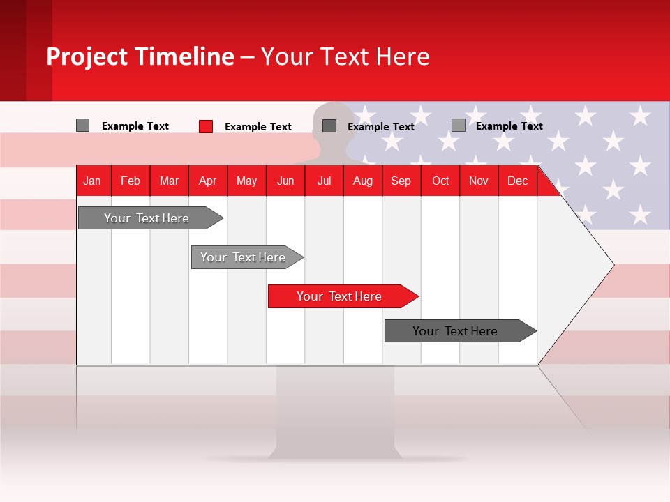 Speech Against The Background Of The Usa Flag PowerPoint Template
