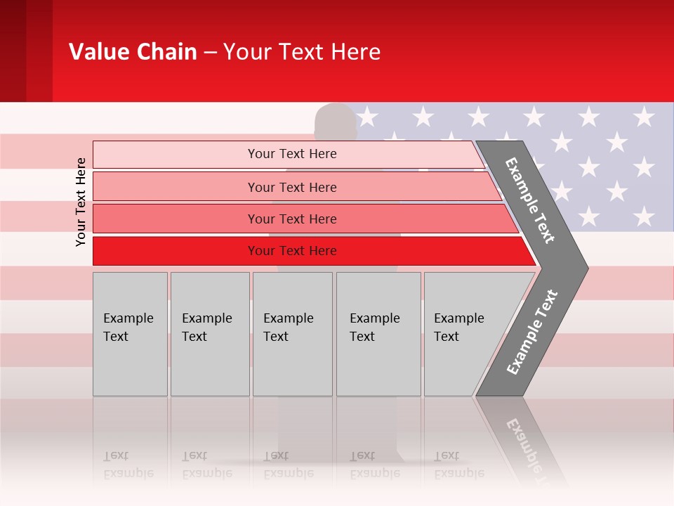 Speech Against The Background Of The Usa Flag PowerPoint Template