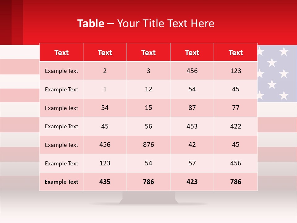 Speech Against The Background Of The Usa Flag PowerPoint Template