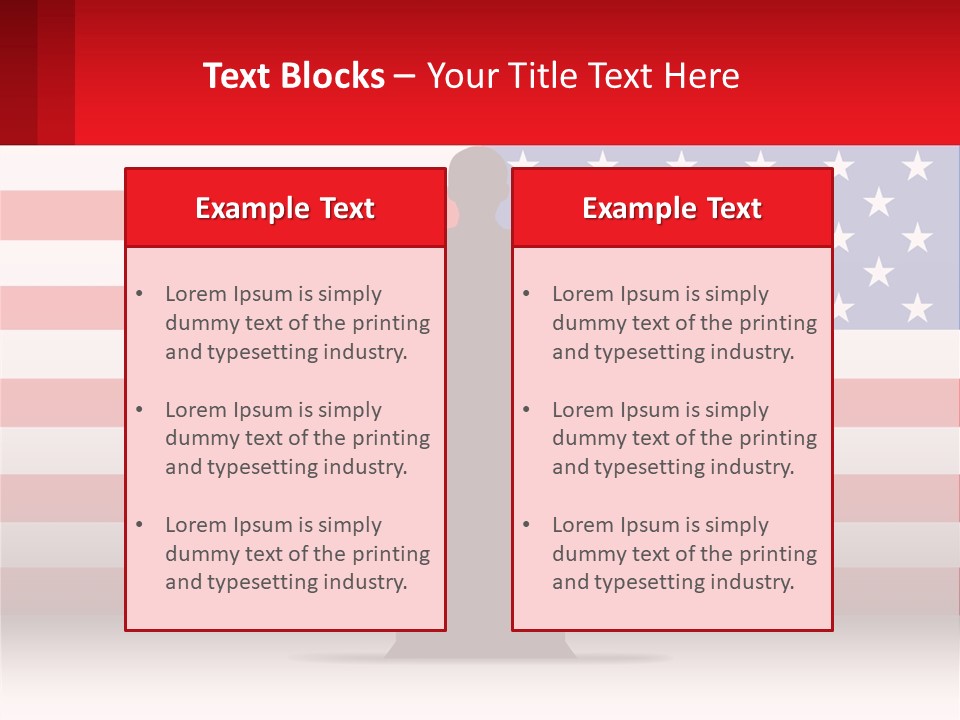 Speech Against The Background Of The Usa Flag PowerPoint Template