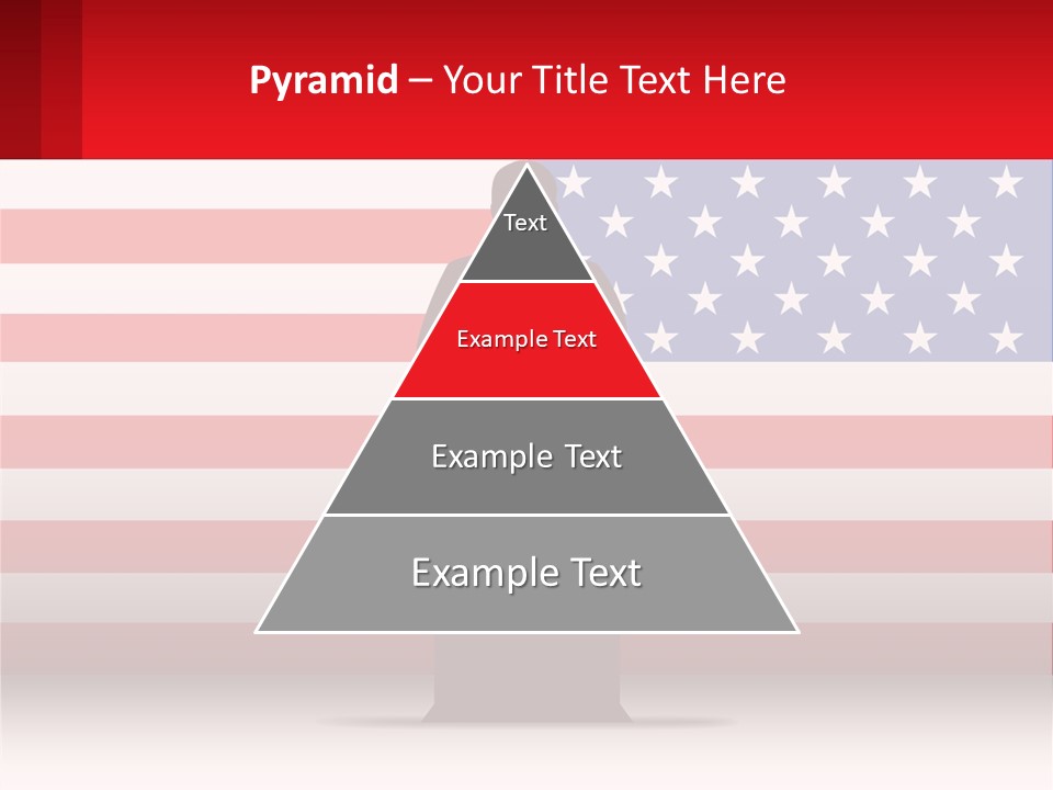 Speech Against The Background Of The Usa Flag PowerPoint Template