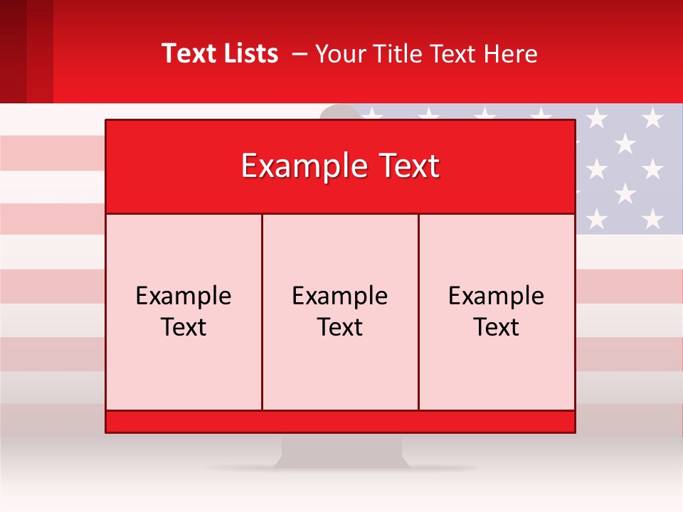 Speech Against The Background Of The Usa Flag PowerPoint Template