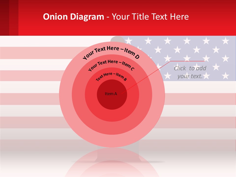 Speech Against The Background Of The Usa Flag PowerPoint Template