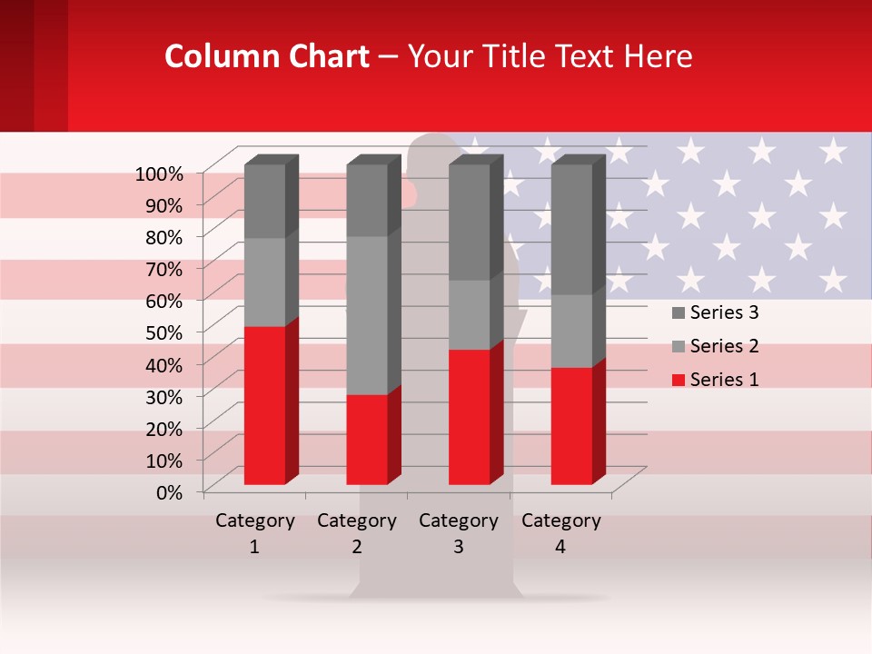 Speech Against The Background Of The Usa Flag PowerPoint Template