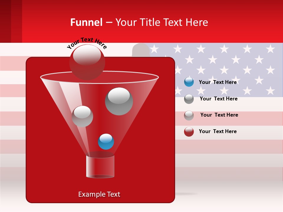 Speech Against The Background Of The Usa Flag PowerPoint Template