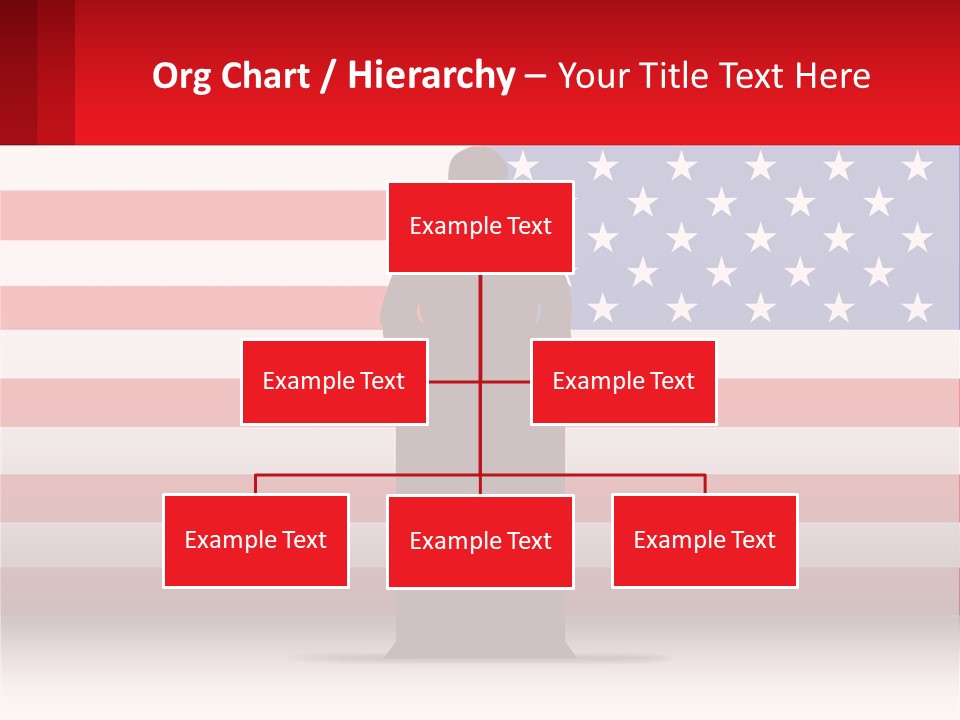 Speech Against The Background Of The Usa Flag PowerPoint Template