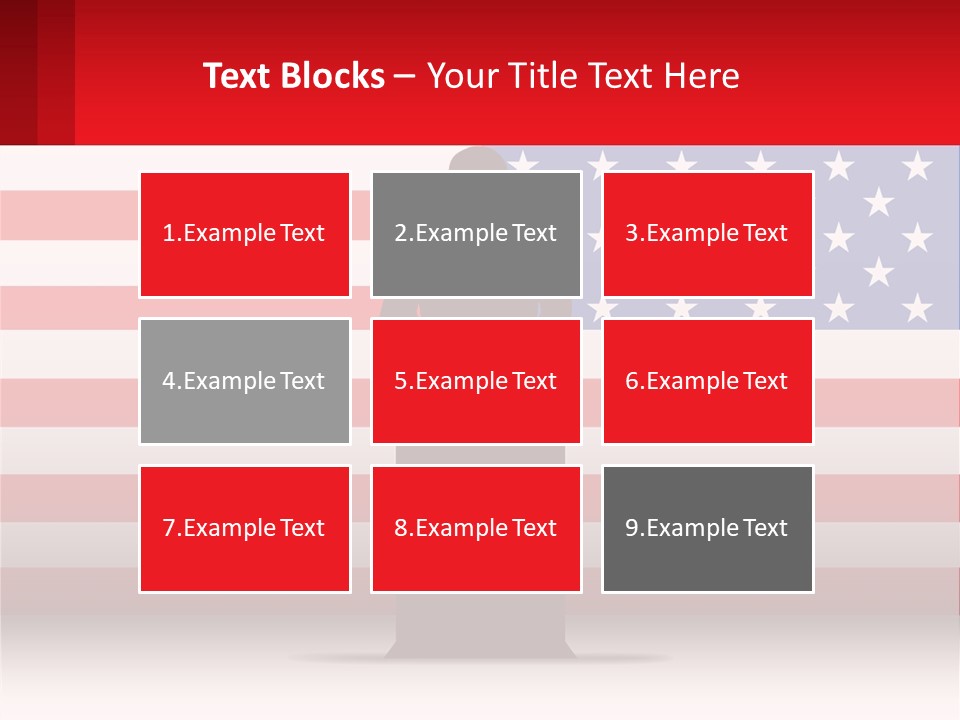 Speech Against The Background Of The Usa Flag PowerPoint Template