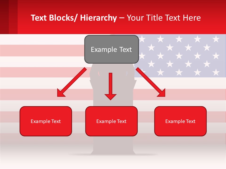 Speech Against The Background Of The Usa Flag PowerPoint Template