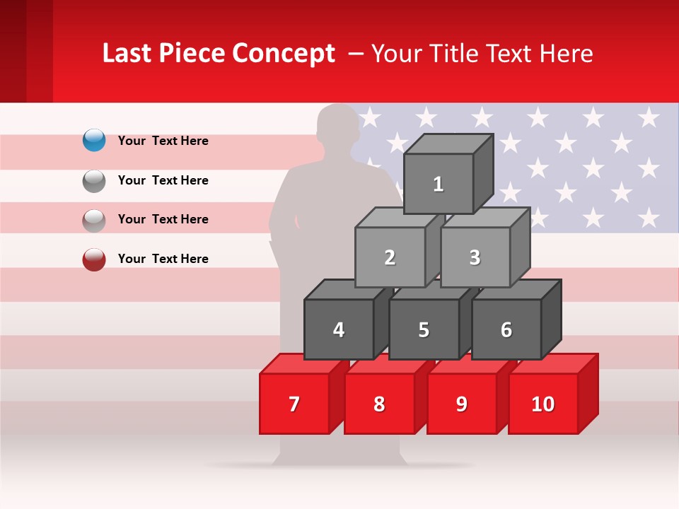 Speech Against The Background Of The Usa Flag PowerPoint Template