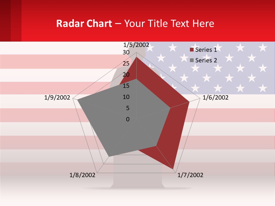 Speech Against The Background Of The Usa Flag PowerPoint Template