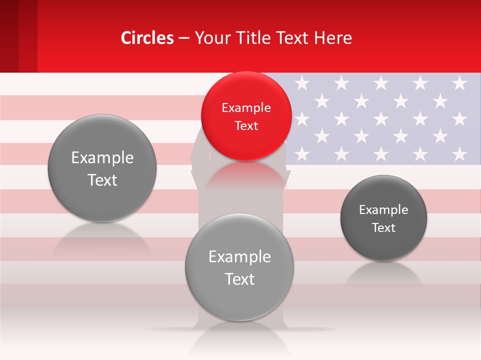 Speech Against The Background Of The Usa Flag PowerPoint Template