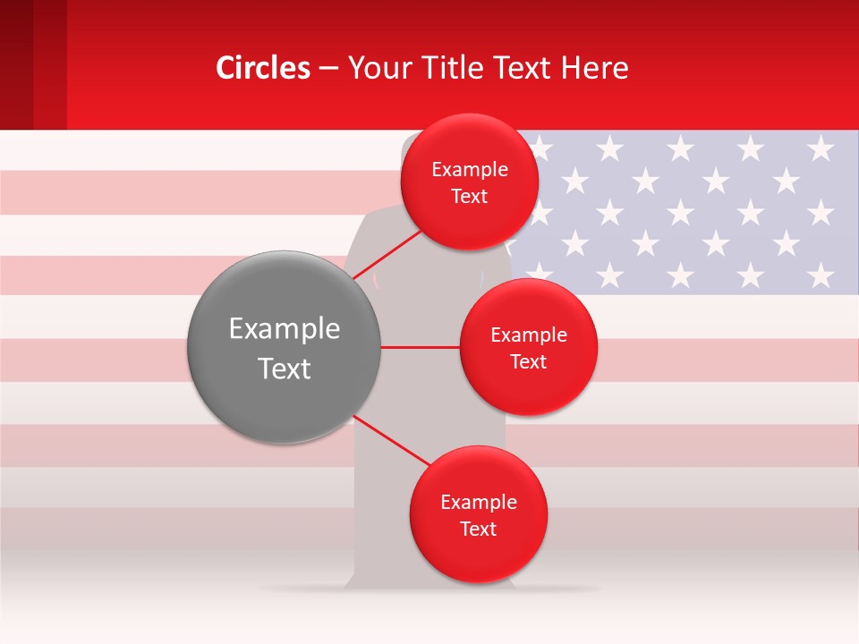 Speech Against The Background Of The Usa Flag PowerPoint Template
