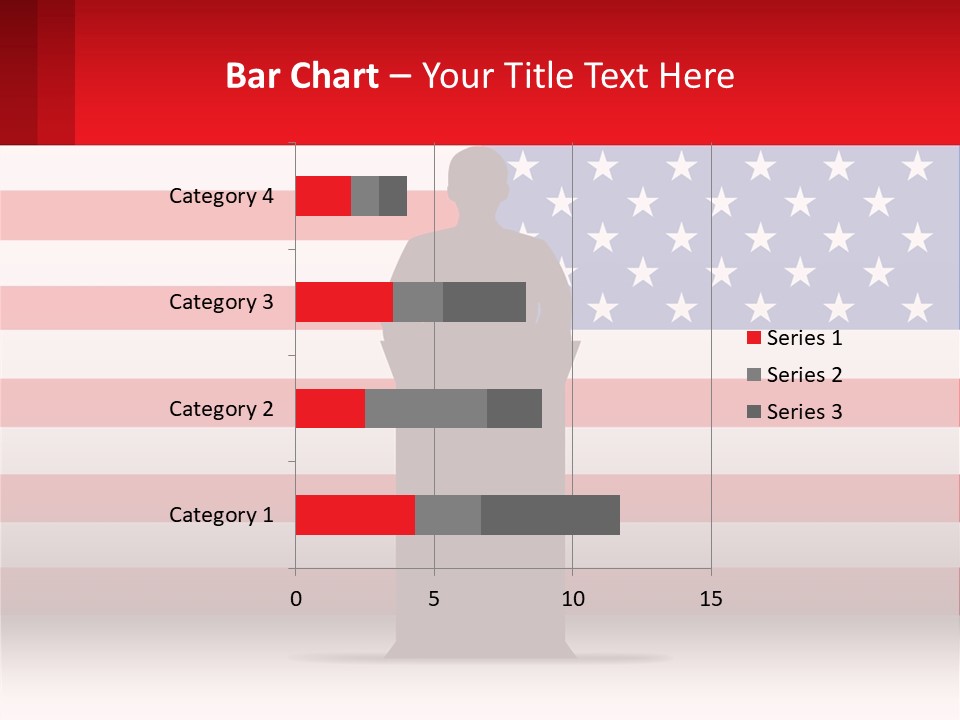 Speech Against The Background Of The Usa Flag PowerPoint Template