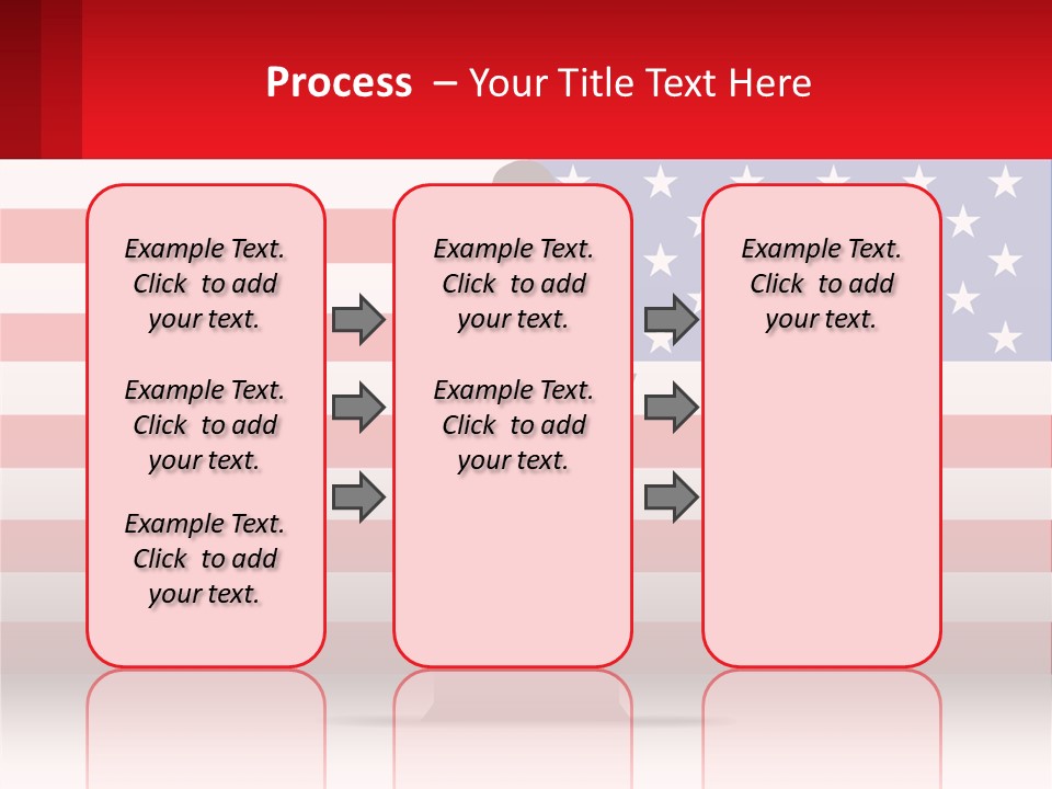 Speech Against The Background Of The Usa Flag PowerPoint Template