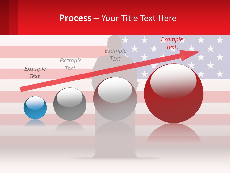 Speech Against The Background Of The Usa Flag PowerPoint Template