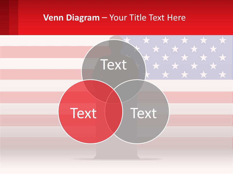Speech Against The Background Of The Usa Flag PowerPoint Template