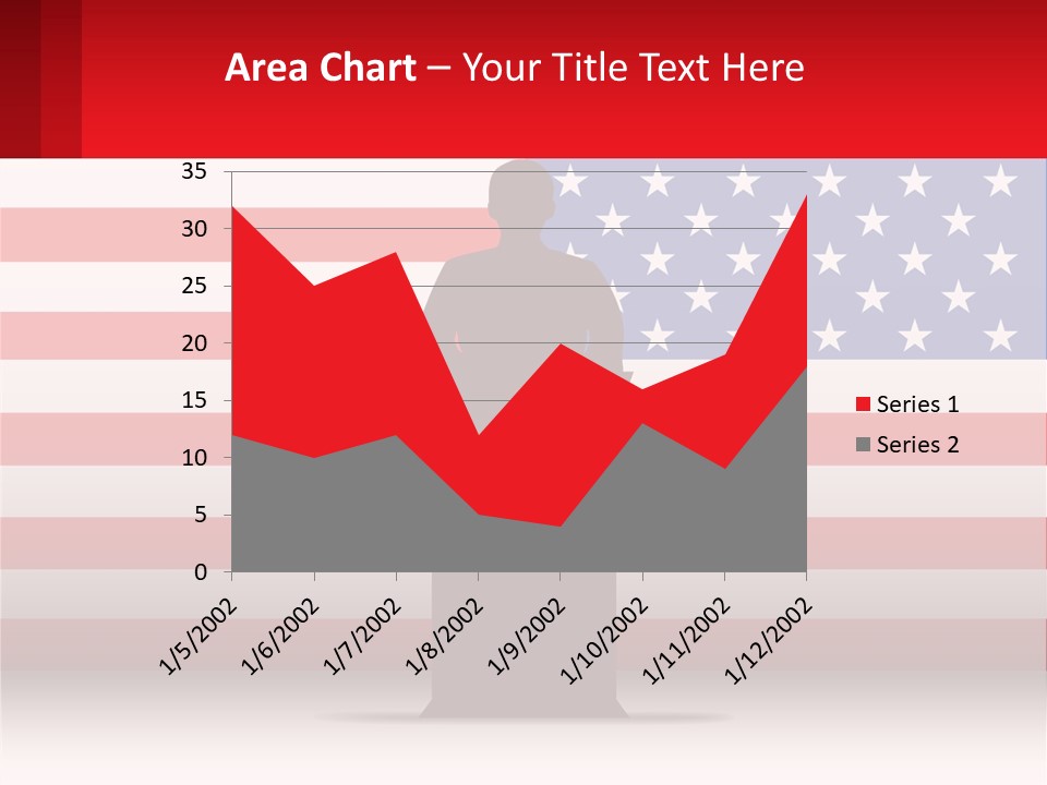 Speech Against The Background Of The Usa Flag PowerPoint Template