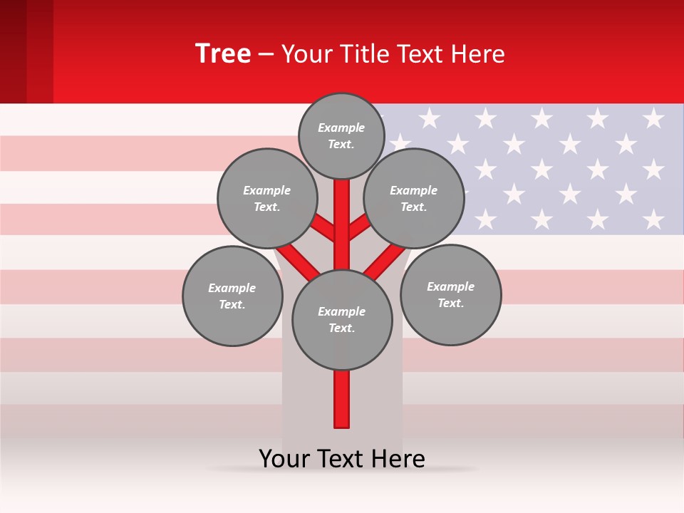 Speech Against The Background Of The Usa Flag PowerPoint Template