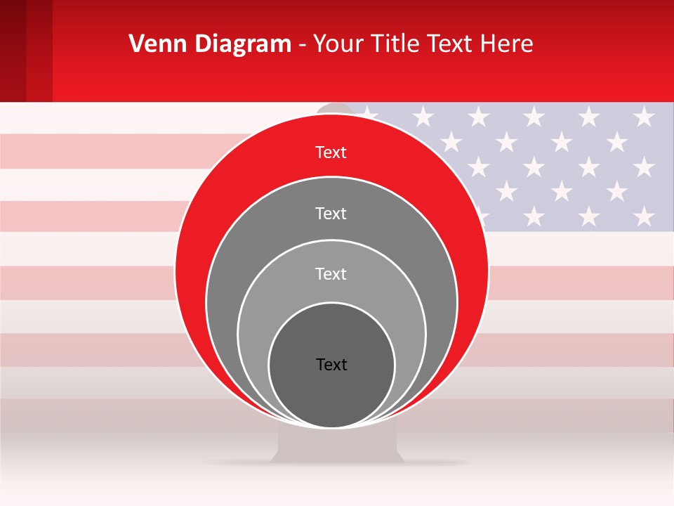 Speech Against The Background Of The Usa Flag PowerPoint Template