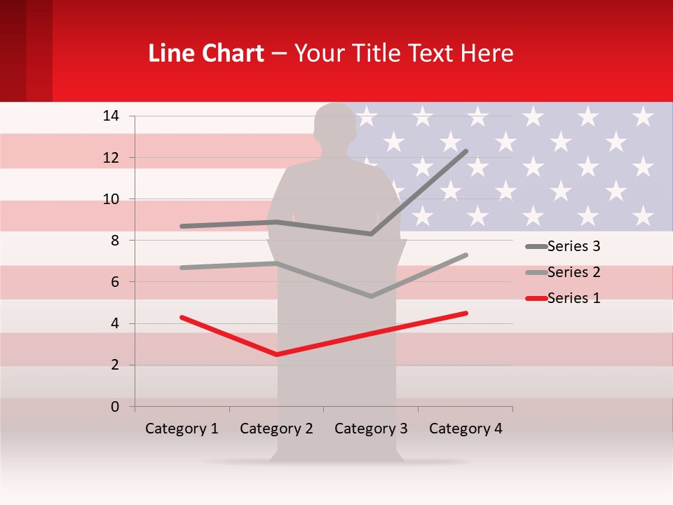 Speech Against The Background Of The Usa Flag PowerPoint Template