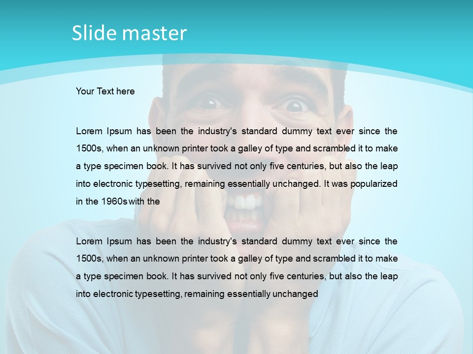 The Guy Is Scared PowerPoint Template