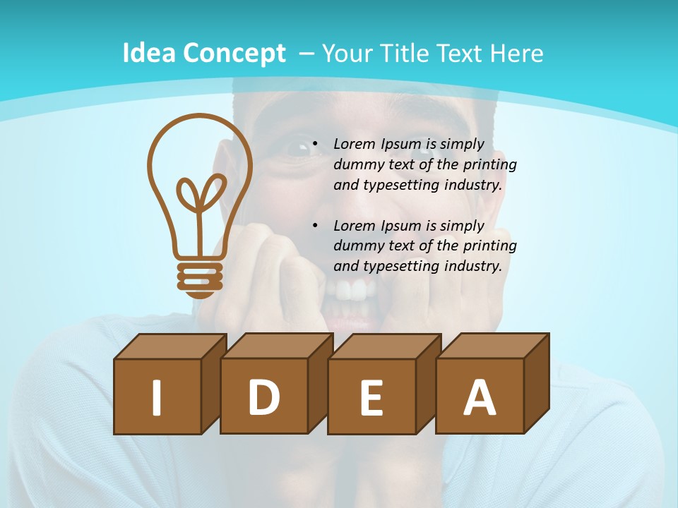 The Guy Is Scared PowerPoint Template