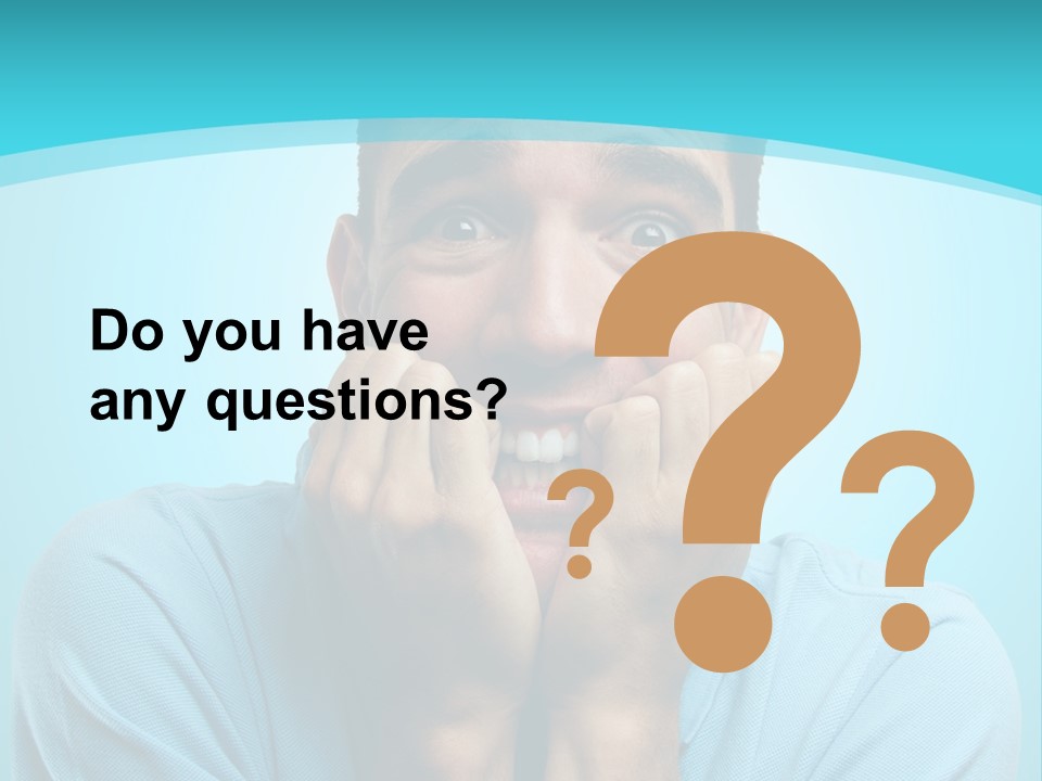 The Guy Is Scared PowerPoint Template