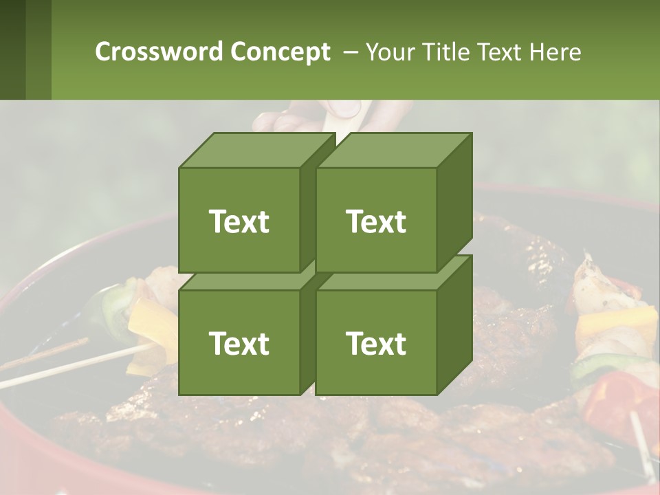 Cooking Barbecue Meat PowerPoint Template