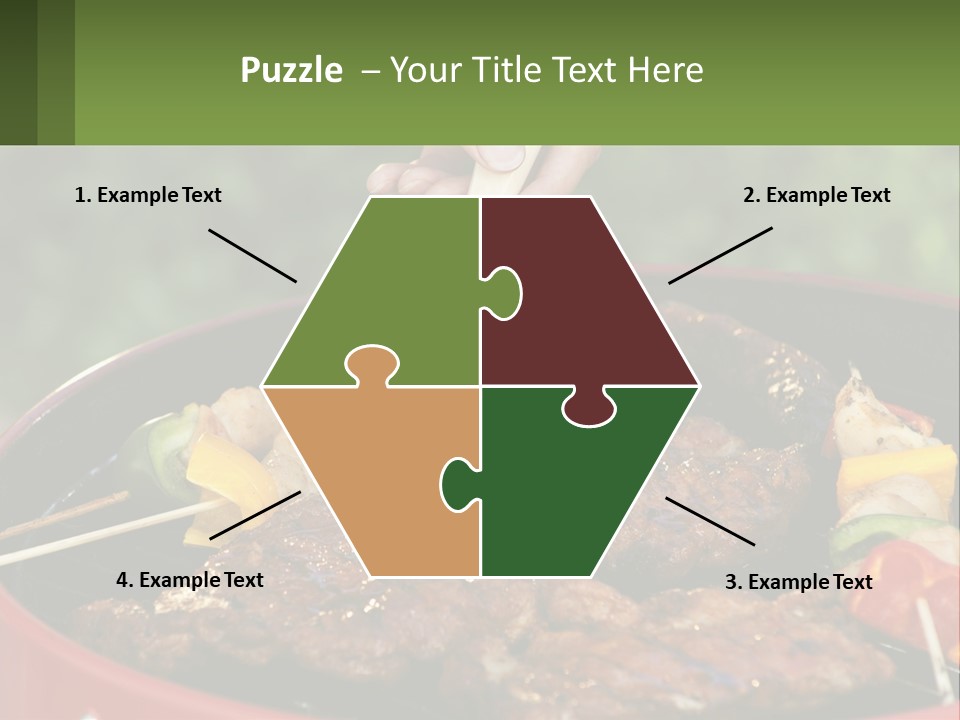 Cooking Barbecue Meat PowerPoint Template