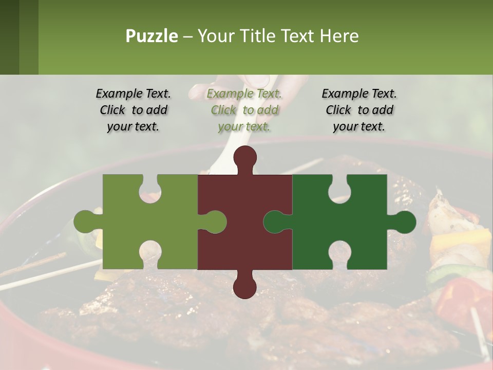 Cooking Barbecue Meat PowerPoint Template