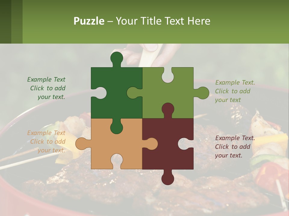 Cooking Barbecue Meat PowerPoint Template