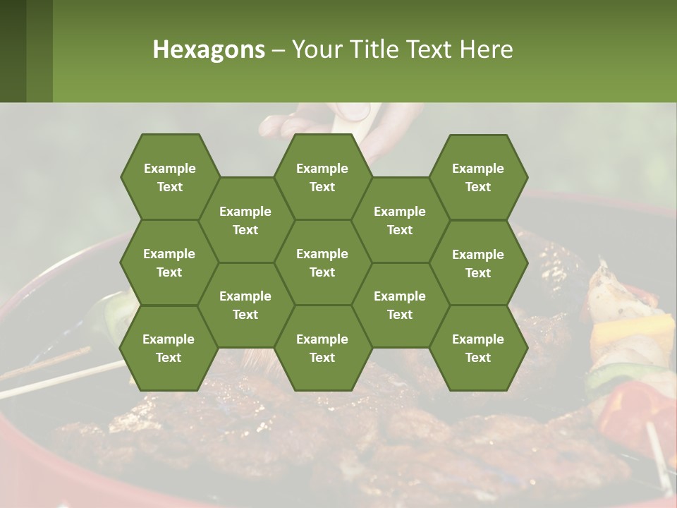 Cooking Barbecue Meat PowerPoint Template