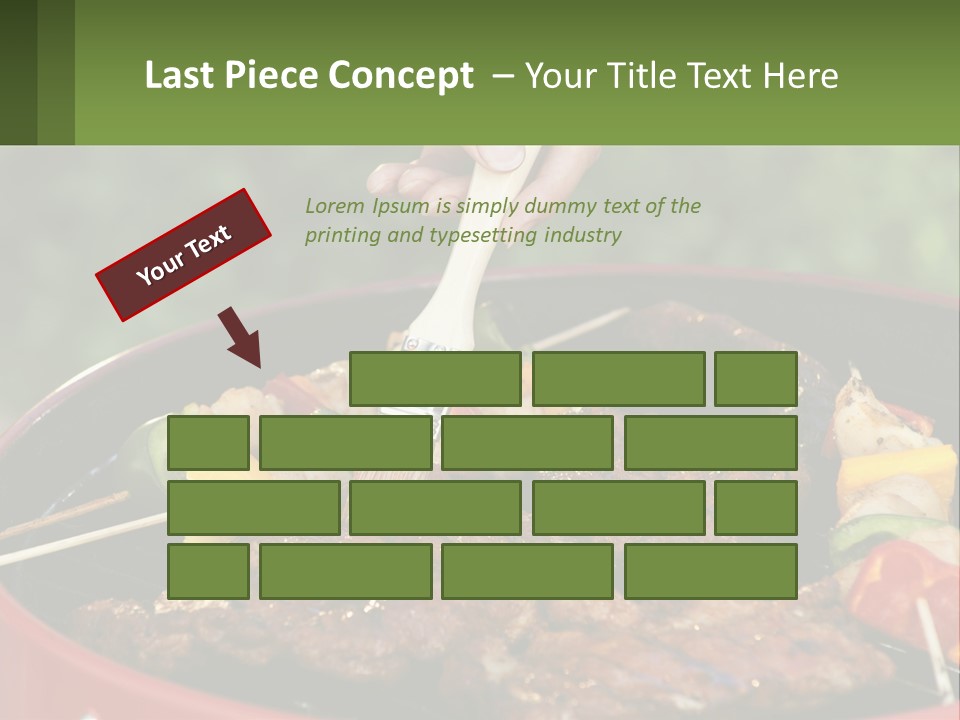 Cooking Barbecue Meat PowerPoint Template